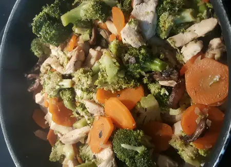 Poulet sauté aux brocolis
