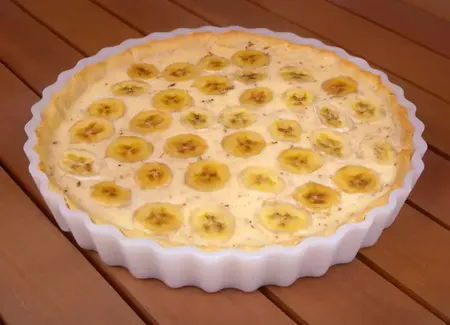 Tarte à la banane facile (sans beurre)