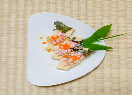 Gondoles de concombre farci aux crevettes