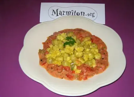 Fagottinis à la crème de tomate