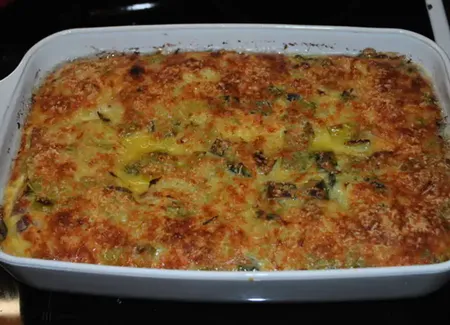 Clafoutis aux poireaux et lardons