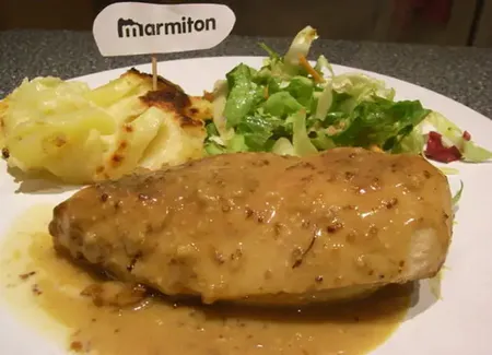 Poulet caramélisé au sirop d'érable