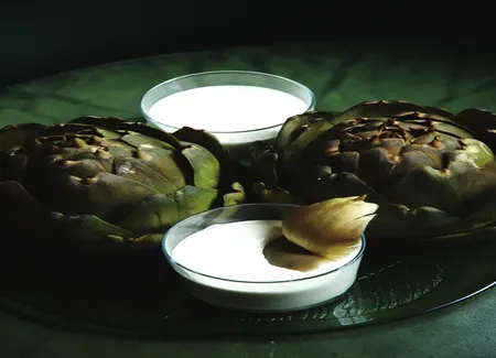 Artichauts sauce crémeuse au citron