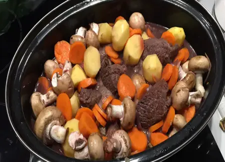 Boeuf bourguignon au four de nanou
