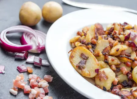 Pommes de terre aux petits lardons à ma façon