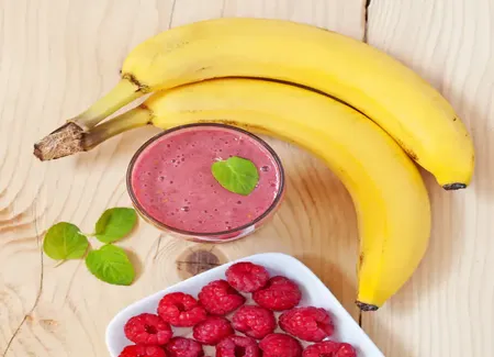 Smoothie ultra-simple banane-framboise
