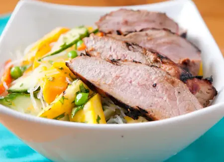 Porc caramélisé aux mangues