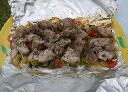Lapin en papillotes au barbecue