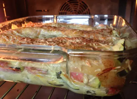 Lasagnes au jambon et aux courgettes