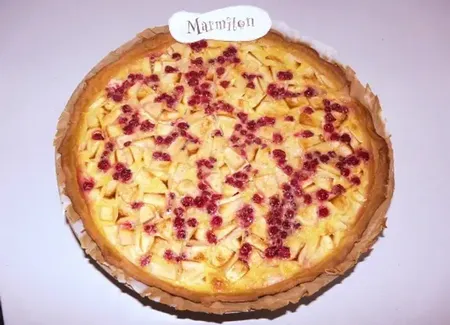 Tarte pommes groseilles de cécile
