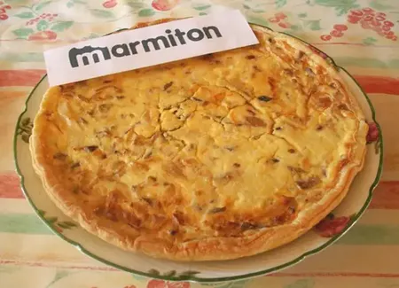 Quiche poulet oignons