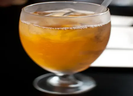 Thé glacé agrumes et menthe