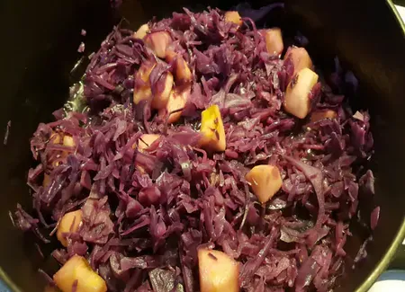 Compotée de chou rouge aux pommes
