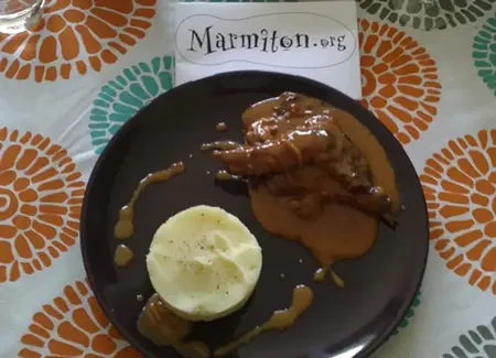 Lapin à la gelée de groseilles