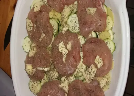 Rôti de dindonneau façon gratin