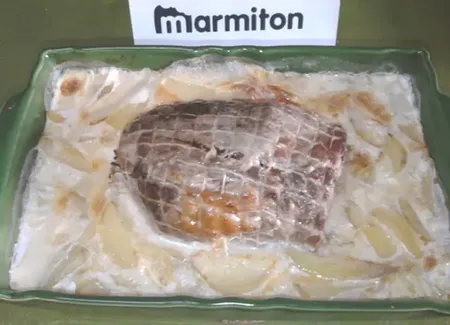 Rôti de porc et pommes de terre au lait