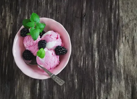 Sorbet aux mûres