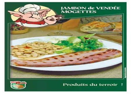 Jambon de vendée aux mogettes