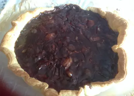 Tarte litchi chocolat