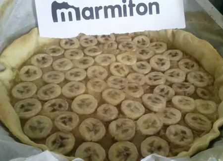Tarte banane noix de coco