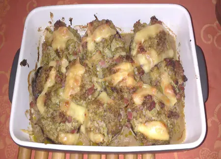 Champignons farcis au brocolis