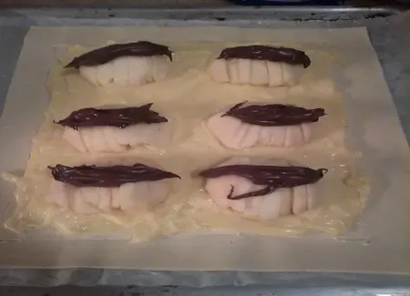 Feuilleté surprise pommes nutella
