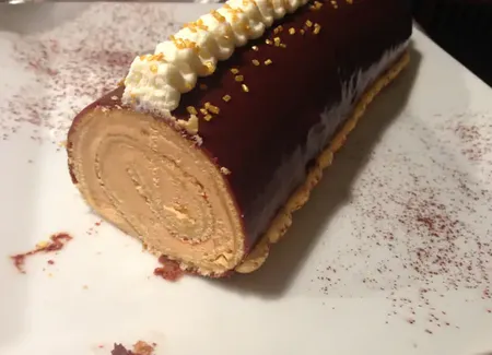 Bûche au caramel beurre salé