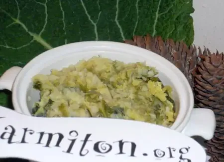 Purée ou stoemp au chou vert
