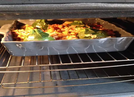 Courgettes farcies aux légumes du soleil