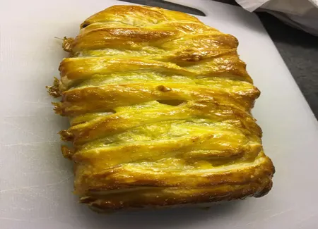 Feuilleté au chocolat et bananes