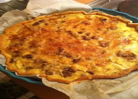 Tarte steak haché courgettes