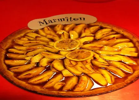Tarte aux pommes et à la confiture de figues