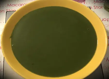 Soupe d'épinards au boursin