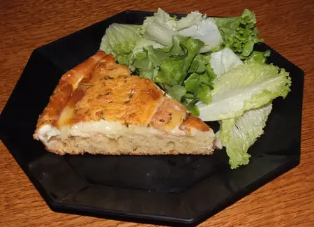 Tarte maroilles-crème fraîche
