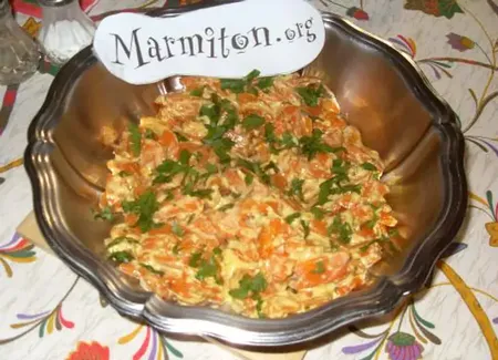 Carottes à la crème persillée