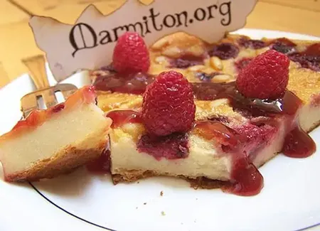 Clafoutis aux framboises ultra-simple