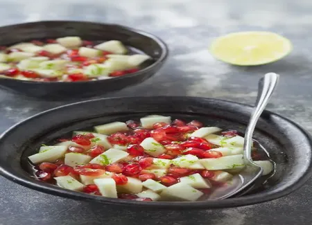 Salade pommes grenades