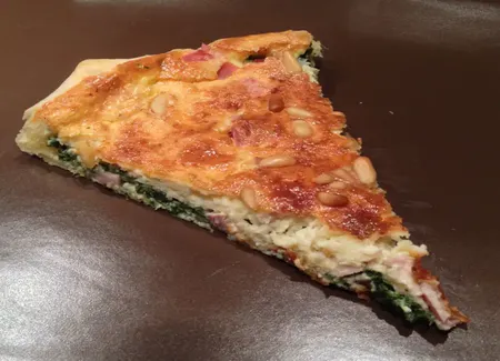 Tarte aux épinards et au jambon