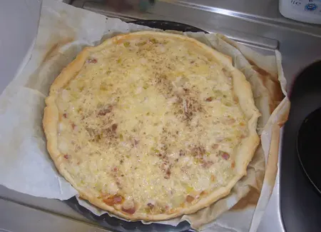 Tarte d'endives aux maroilles et lardons