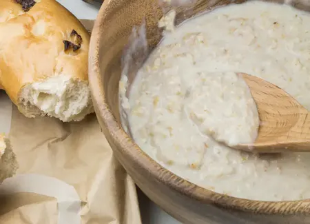 Soupe aux flocons d'avoine facile et rapide