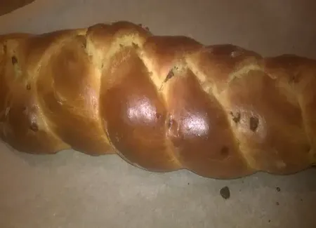 Brioche tressée aux pépites de chocolat map