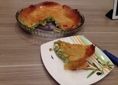 Tourte filo épinards-ricotta