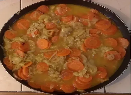 Duo de légumes mijotés aux oignons
