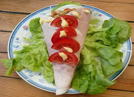 Cornets de jambon