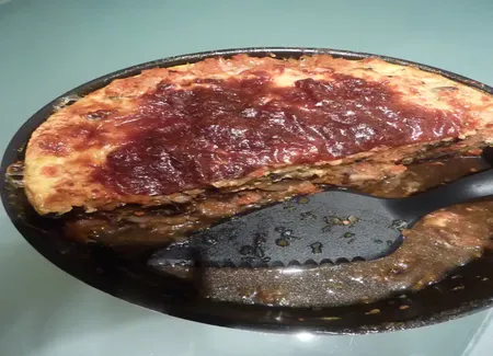 Gratin tomates, aubergines et champignons