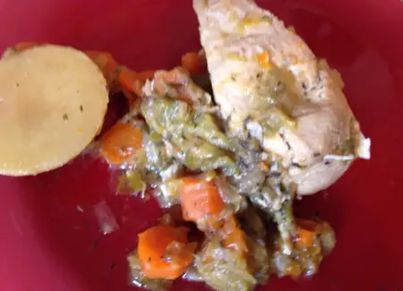 Pot-au-feu léger d'elodie, au poulet et légumes d'automne