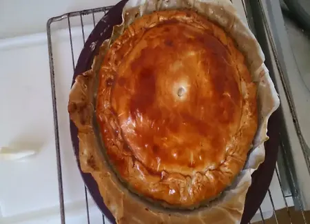 Tourte au jambon et au fromage