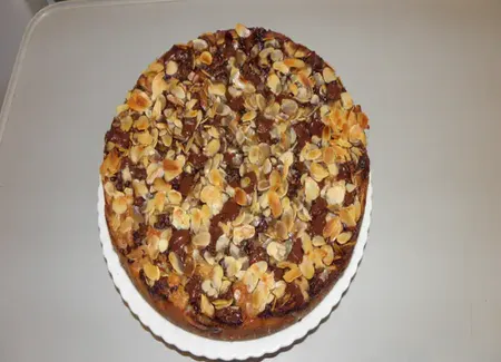 Gâteau aux poires et pépites de chocolat