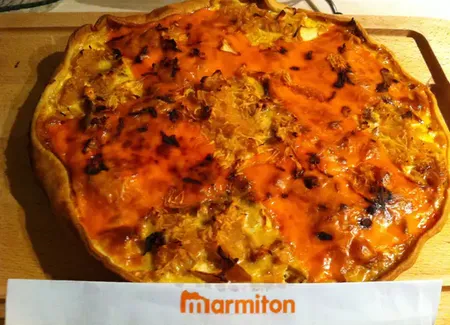 Quiche aux restes de poulet