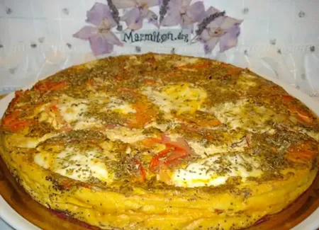 Clafoutis italien tomate mozzarella